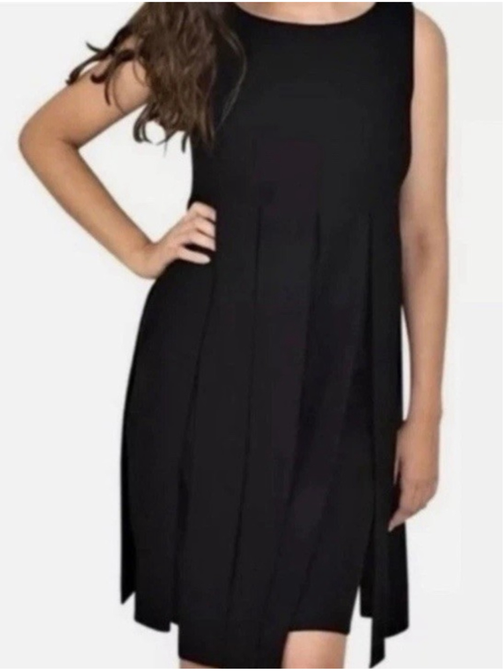 CAbi Women’s Onyx Style #236 Flapper Style Black Empire Waist Dress Size 8